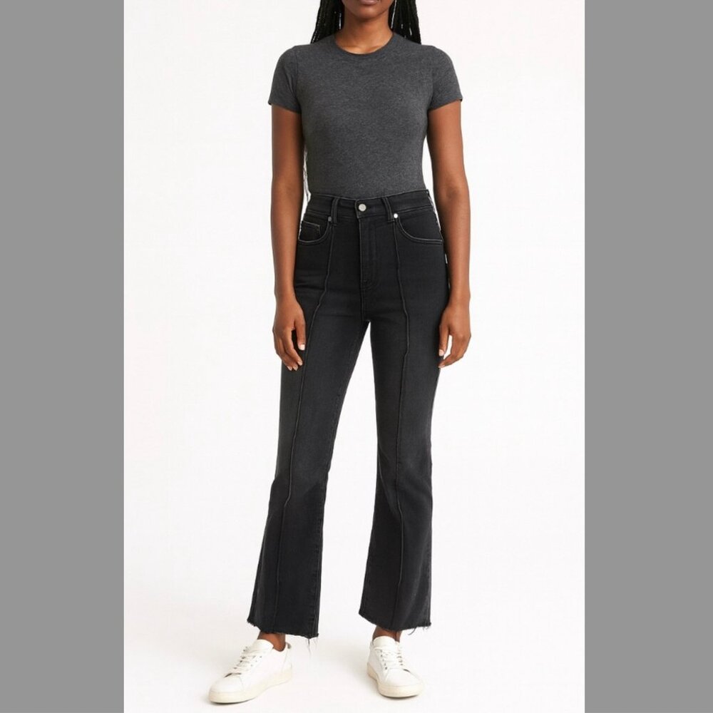 Loft Kick Crop Jeans in Black - size 00 (24)